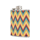 ジグザグ形のストライプのな背景2 フラスク (左)