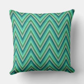 ジグザグ形のストライプのな背景 クッション (裏面)