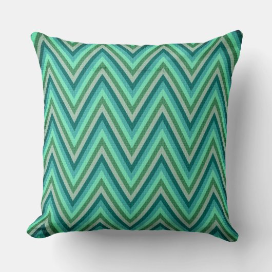 ジグザグ形のストライプのな背景 クッション (正面)