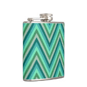 ジグザグ形のストライプのな背景 フラスク (右)