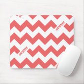 ジグザグ形のピンク マウスパッド (マウス)
