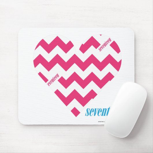 ジグザグ形のマゼンタ3 マウスパッド (マウス)