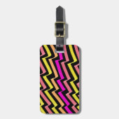ジグザグ形のマーカーパターン ラゲッジタグ (正面縦)