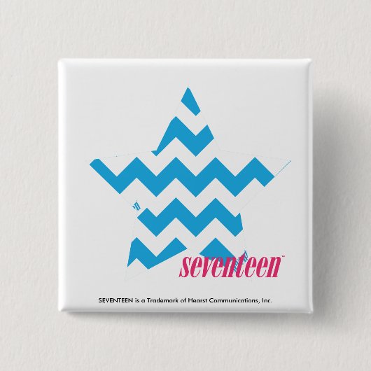 ジグザグ形の水2 缶バッジ (正面)