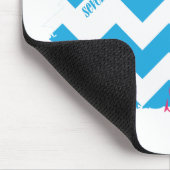 ジグザグ形の水3 マウスパッド (コーナー)