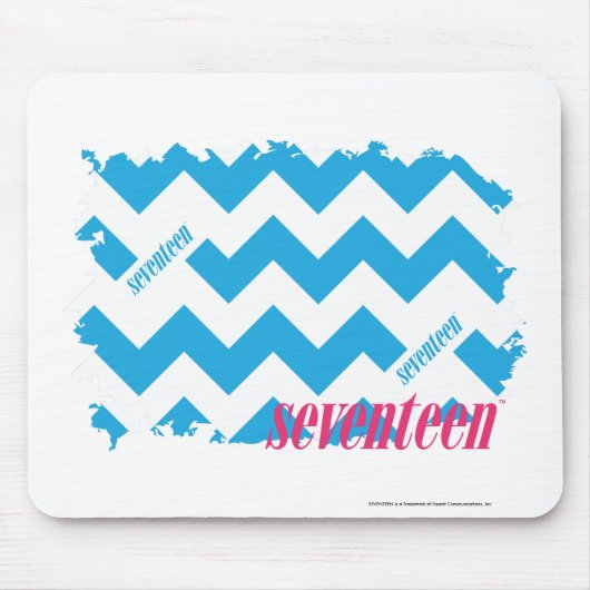 ジグザグ形の水3 マウスパッド (正面)