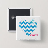 ジグザグ形の水4 缶バッジ (正面&裏面)