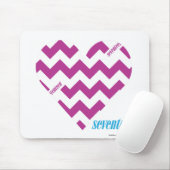 ジグザグ形の紫色2 マウスパッド (マウス)