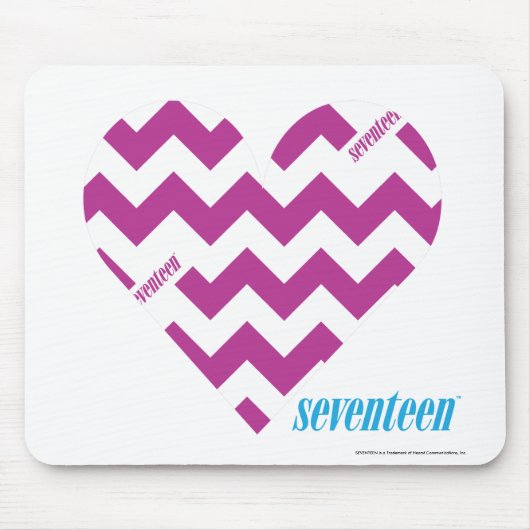 ジグザグ形の紫色2 マウスパッド (正面)