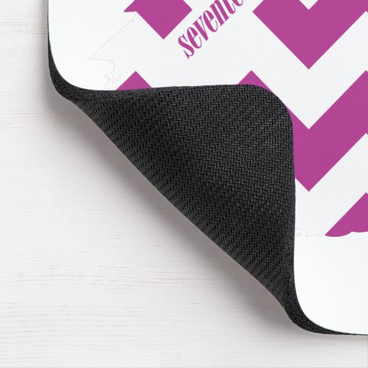 ジグザグ形の紫色3 マウスパッド (コーナー)