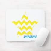 ジグザグ形の黄色3 マウスパッド (マウス)