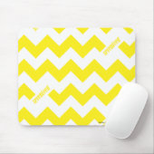 ジグザグ形の黄色 マウスパッド (マウス)
