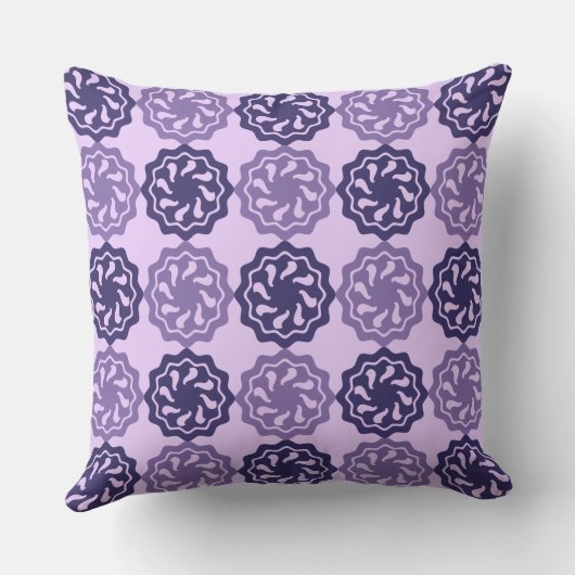 ジグザグ抽象芸術花模様装飾用クッション クッション (裏面)