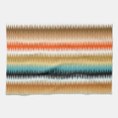 ジグザグ数々の色パターン キッチンタオル (横)