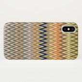 ジグザグ数々の色パターン Case-Mate iPhoneケース (裏面(横))