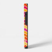 ジグザグ柄のChevron+マルチカラー iPhoneケース (左側面)