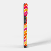 ジグザグ柄のChevron+マルチカラー iPhoneケース (右側面)
