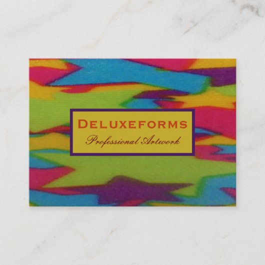 ジグザグ染料 名刺 (正面)