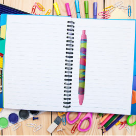 ジグザグ染料 青ボールペン