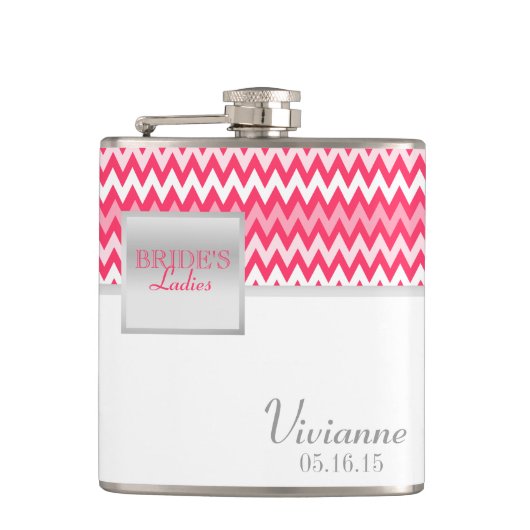 ジグザグ模様の花嫁 フラスク (正面)