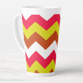 ジグザグ模様。 カフェラテマグ (左アングル)