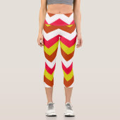 ジグザグ模様。 カプリレギンス (正面)