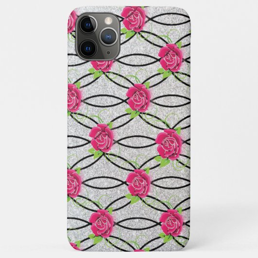 ジグザグ模様、花 Case-Mate iPhoneケース (裏面)
