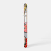 ジグザグ熱狂する縫い付きパッチワークキルト iPhone 16ケース (左側面)