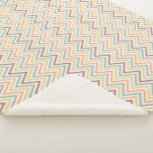 ジグザグ細カラフル線シームレスパターンベクトル シェルパブランケット (3/4)