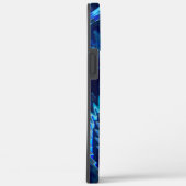 ジグザグ線付きの青い波状の星 Case-Mate iPhoneケース (裏面 / 右)