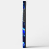 ジグザグ線付きの青い波状の星 Case-Mate iPhoneケース (裏面 / 左)