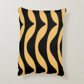 ジグザグ線(金ゴールドパターン) アクセントクッション (裏面(縦))