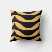 ジグザグ線(金ゴールドパターン) クッション (裏面)