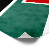 ジグザグ角度4 ポスター (角)