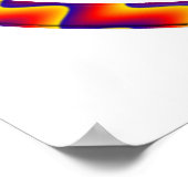 ジグザグ陰陽記号 ポスター (角)