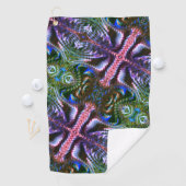 ジグザグ風変わりに形成された「スティックデザイン」 ゴルフタオル (インサイチュ)