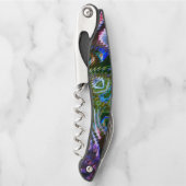 ジグザグ風変わりに形成された「スティックデザイン」 ソムリエナイフ (正面)