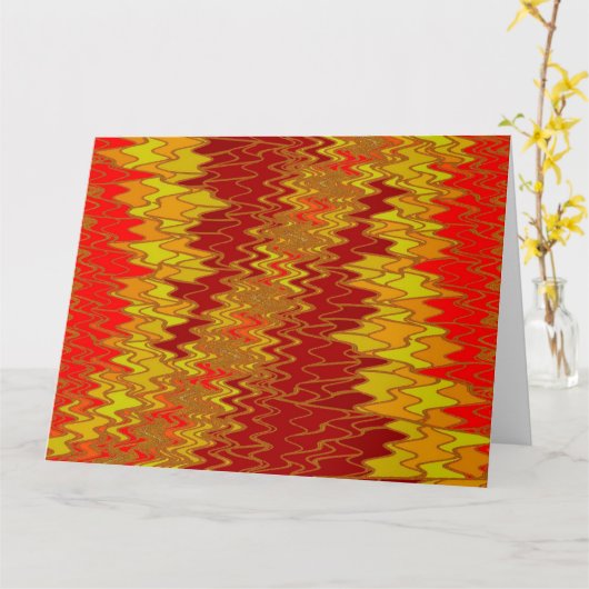 ジグザグ13 カード (黄色い花)