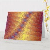 ジグザグ1 カード (黄色い花)