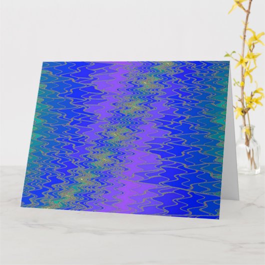 ジグザグ3 カード (黄色い花)