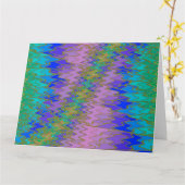 ジグザグ4 カード (黄色い花)