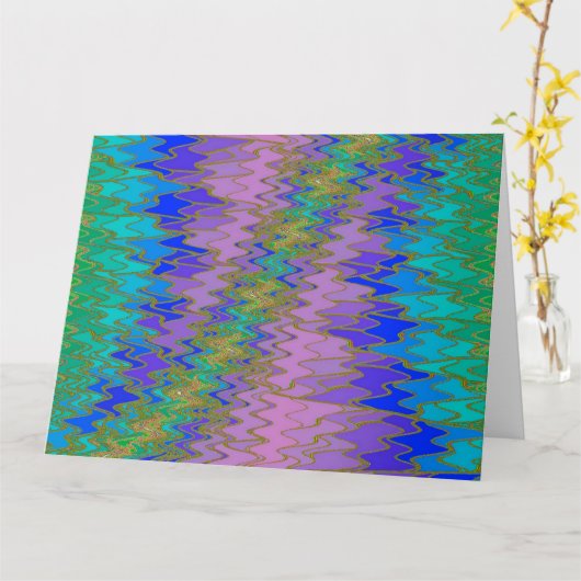 ジグザグ4 カード (黄色い花)