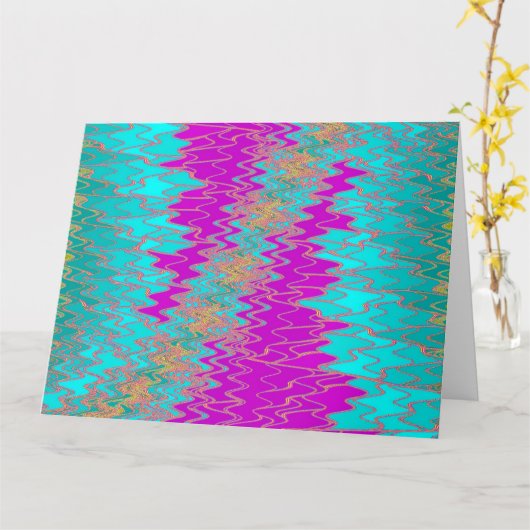 ジグザグ6 カード (黄色い花)