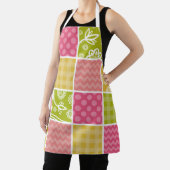 ジグザグ、シェブロン、水玉模様、ギンガム、パッチワーク エプロン (インサイチュ)