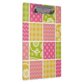 ジグザグ、シェブロン、水玉模様、ギンガム、パッチワーク クリップボード (右)