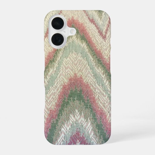 ジグザグ テキスタイル iPhone 16ケース (裏面)