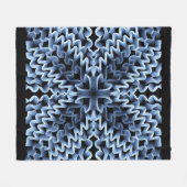 ジグザグ フリースブランケット (正面(横))