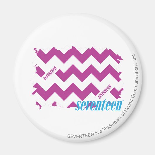 ジグザグ（紫） 3 マグネット (正面)