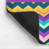 ジグザッギングパステルレインボーパターン マウスパッド (コーナー)