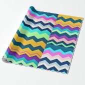 ジグザッギングパステルレインボーパターン ラッピングペーパー (アンロールド)